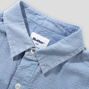 Butter Goods Overdye Seersucker Shirt - Blue