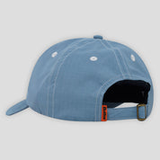 Butter Goods Nylon Rounded Logo 6 Panel Cap - Sky Blue