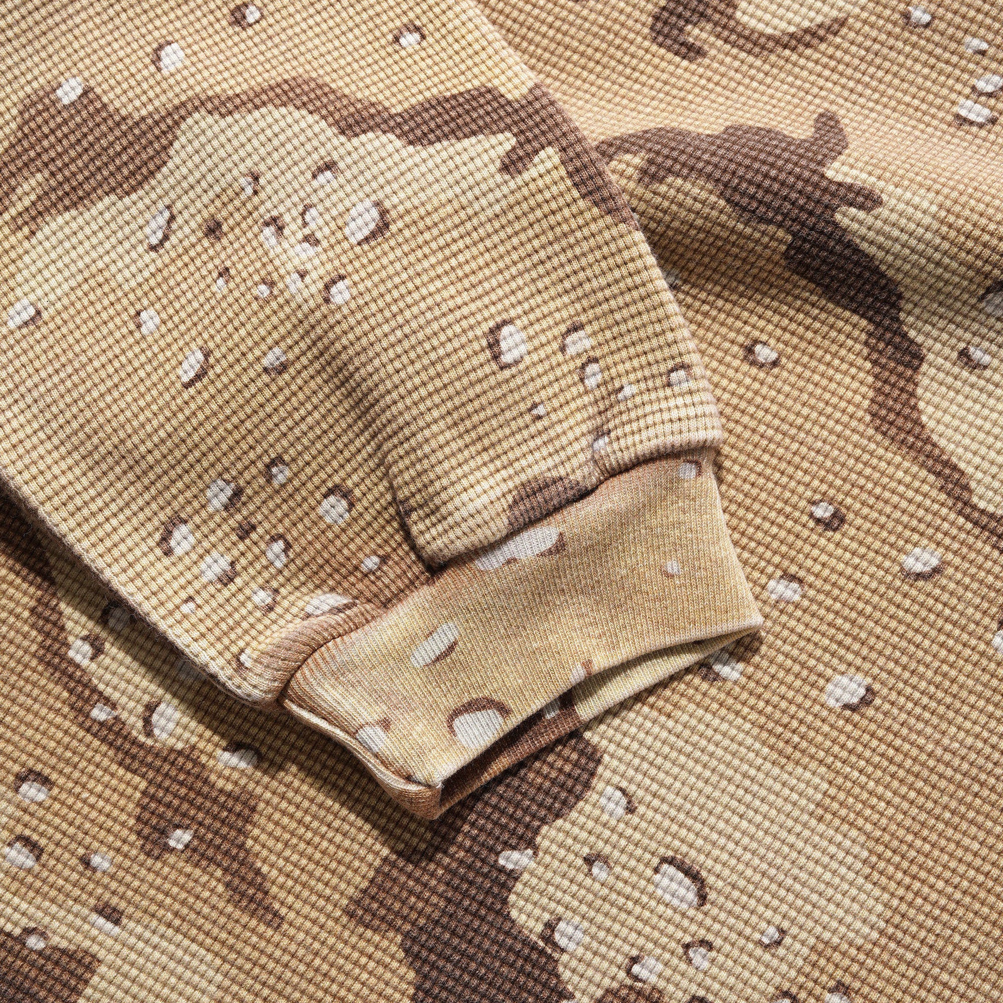 Butter Goods Waffle Longsleeve Top - Desert Camo