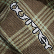 Butter Goods Waffle Zip-Thru Hood - Plaid