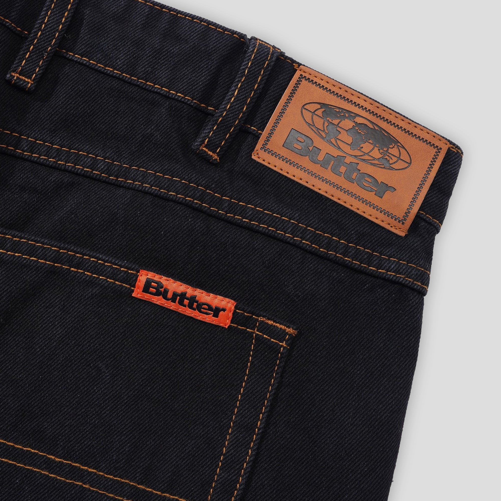 Butter Goods Baggy Denim Jeans - Washed Black