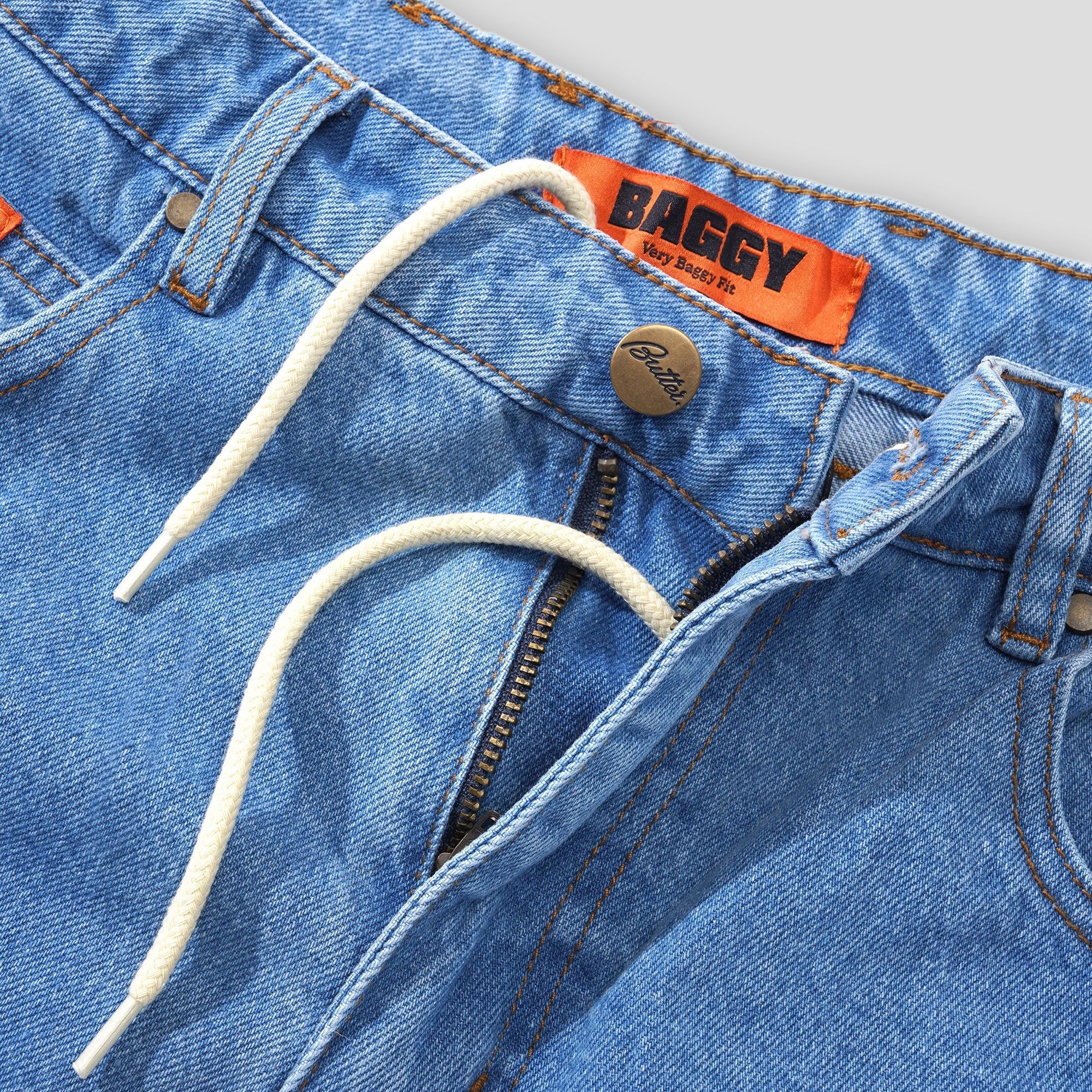 Butter Goods Baggy Denim Jeans - Washed Indigo
