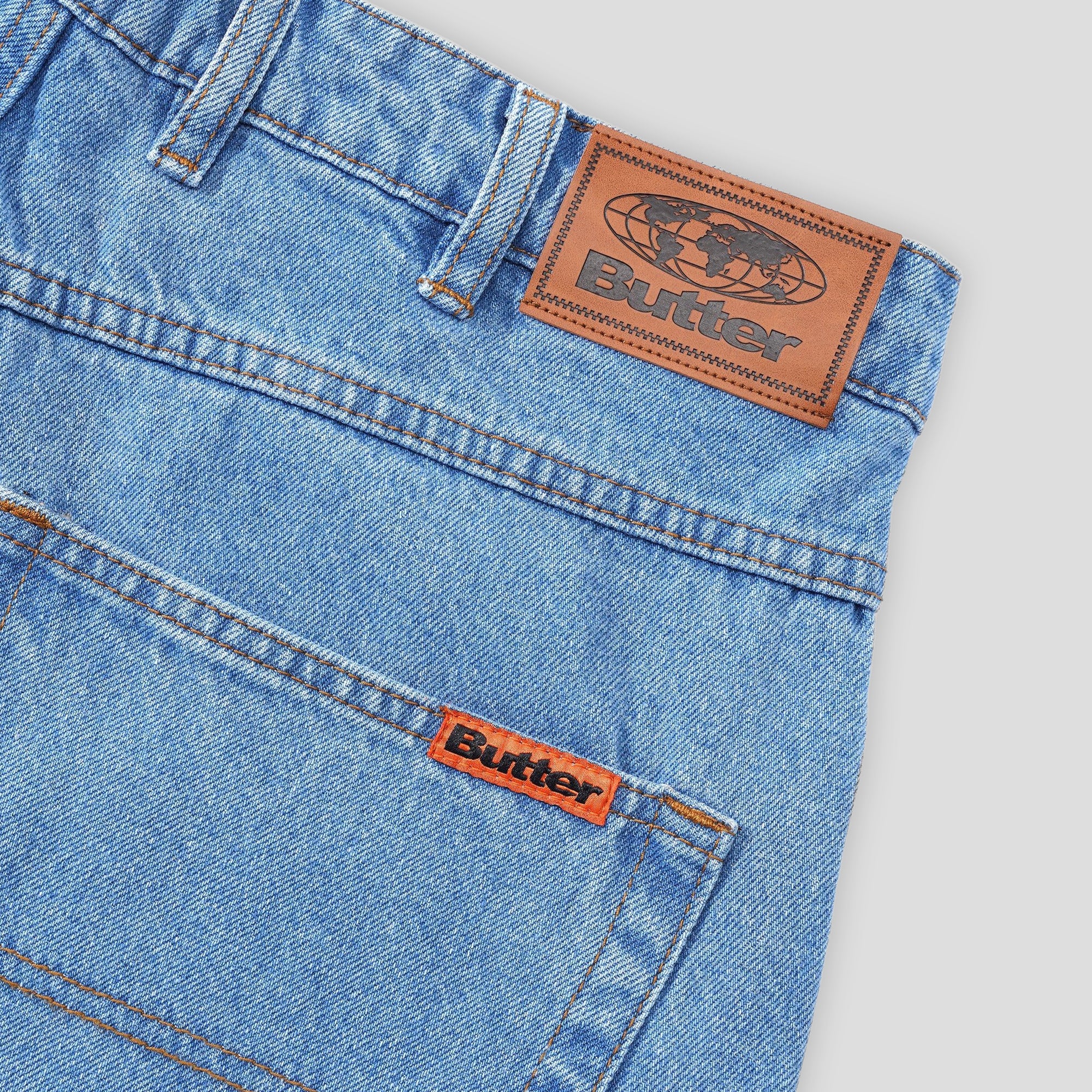 Butter Goods Baggy Denim Jeans - Washed Indigo