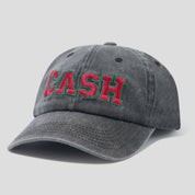 Cash Only Campus 6 Panel Cap - Washed Black