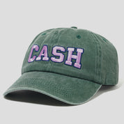 Cash Only Campus 6 Panel Cap - Washed Forest