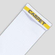 Carpet Company Carpet Sock - White