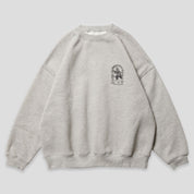 Evisen Emblem Crew Sweat - Heather Grey