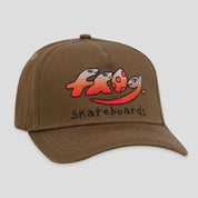 Frog Skateboards Dino Logo 5-Panel Cap - Olive