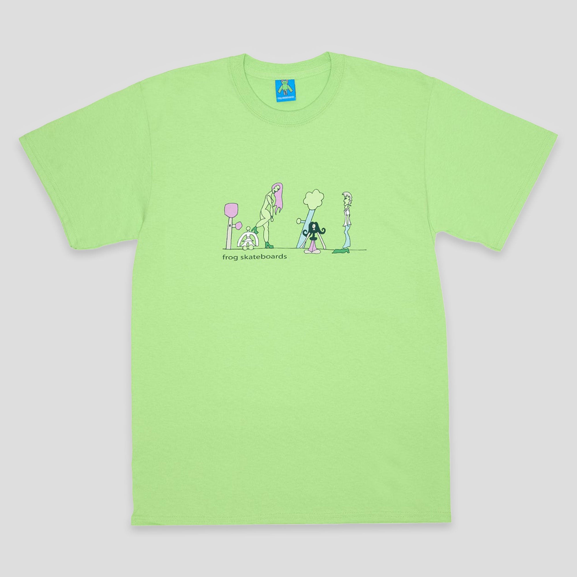 Frog Skateboards Tee Memories 1000 - Lime