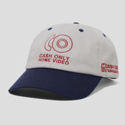 Cash Only Home Video 6 Panel Cap - Light Grey