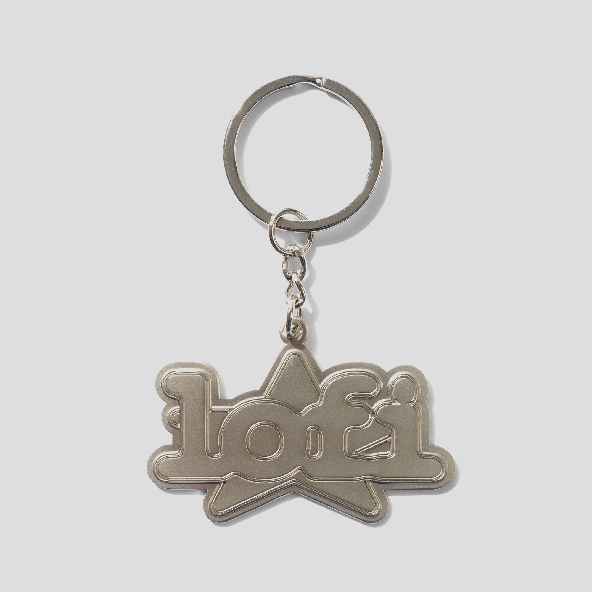 Lo-Fi Star Logo Key Chain - Antiqued Silver