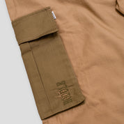 Hoddle Pleated Ripstop Cargo Pants - Tan / Khaki