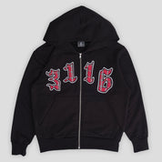 Always Do What You Should Do 3116 Zip Up Hoodie - Black