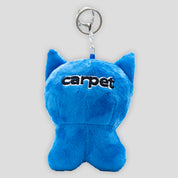 Carpet Company Cat Plush Keychain - Blue