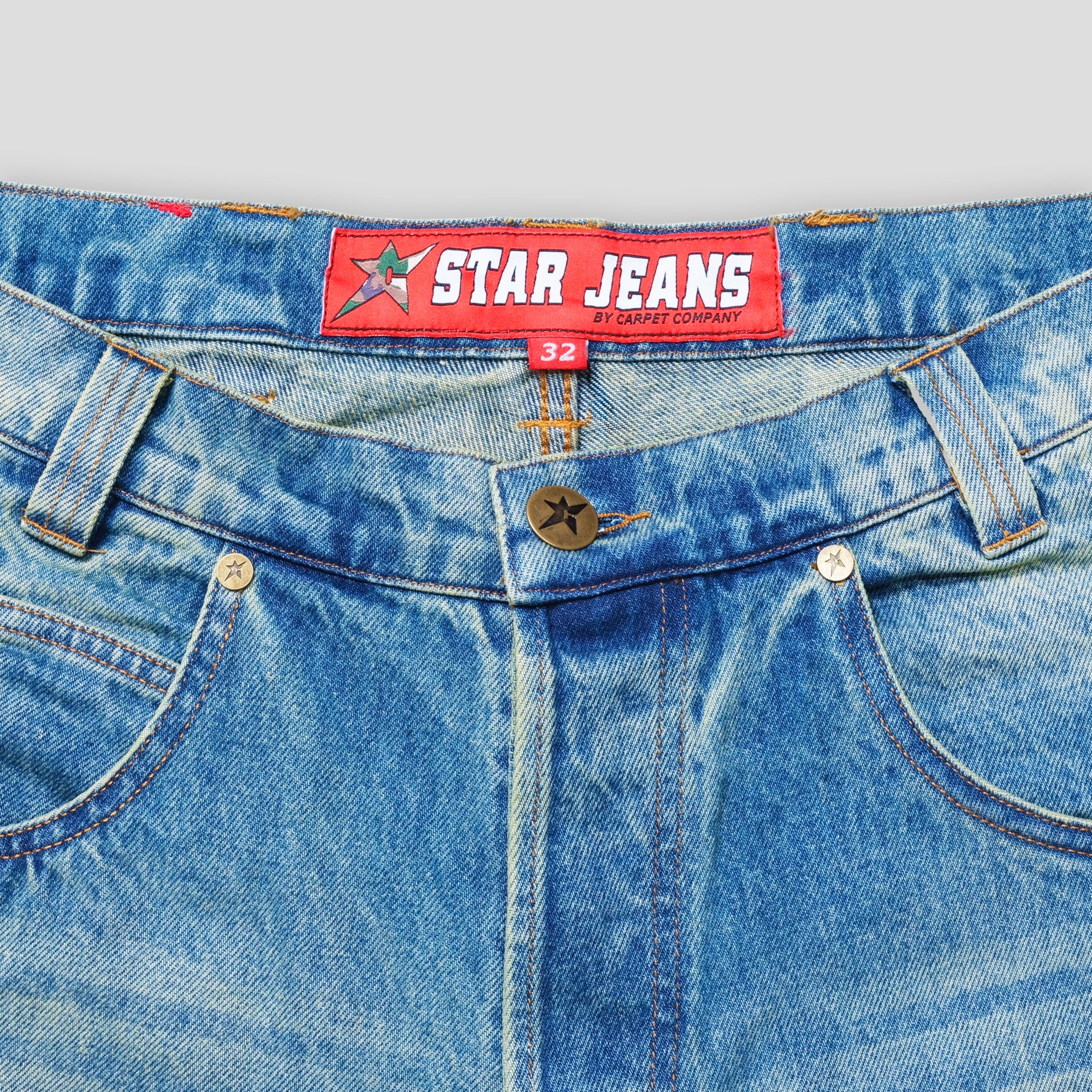 Carpet Company Faded Denim Shorts - Faded Denim