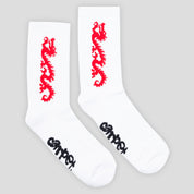 Carpet Company Dragon Sock - White