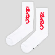 Carpet Company Dragon Sock - White