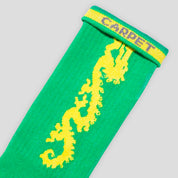 Carpet Company Dragon Sock - Green