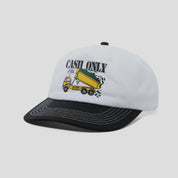 Cash Only Removal 5 Panel Cap - White