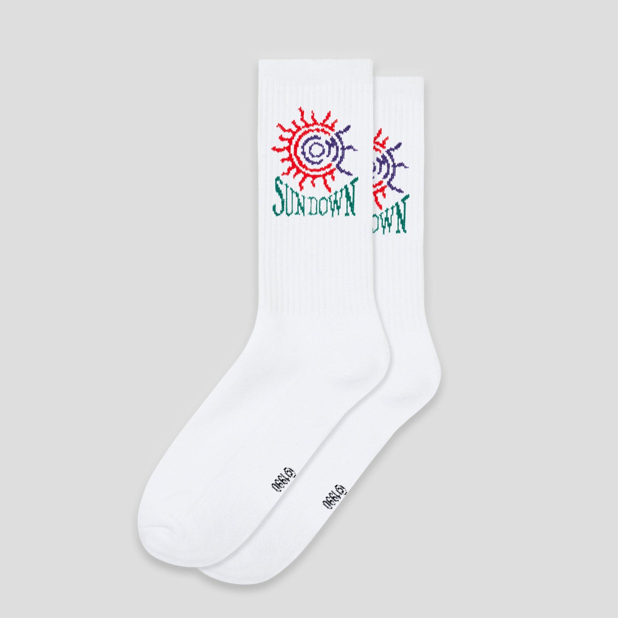 Come Sundown Fever Socks - White