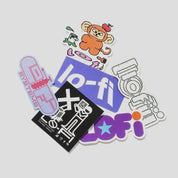 Lo-Fi Grey Matter Sticker Pack - Multi