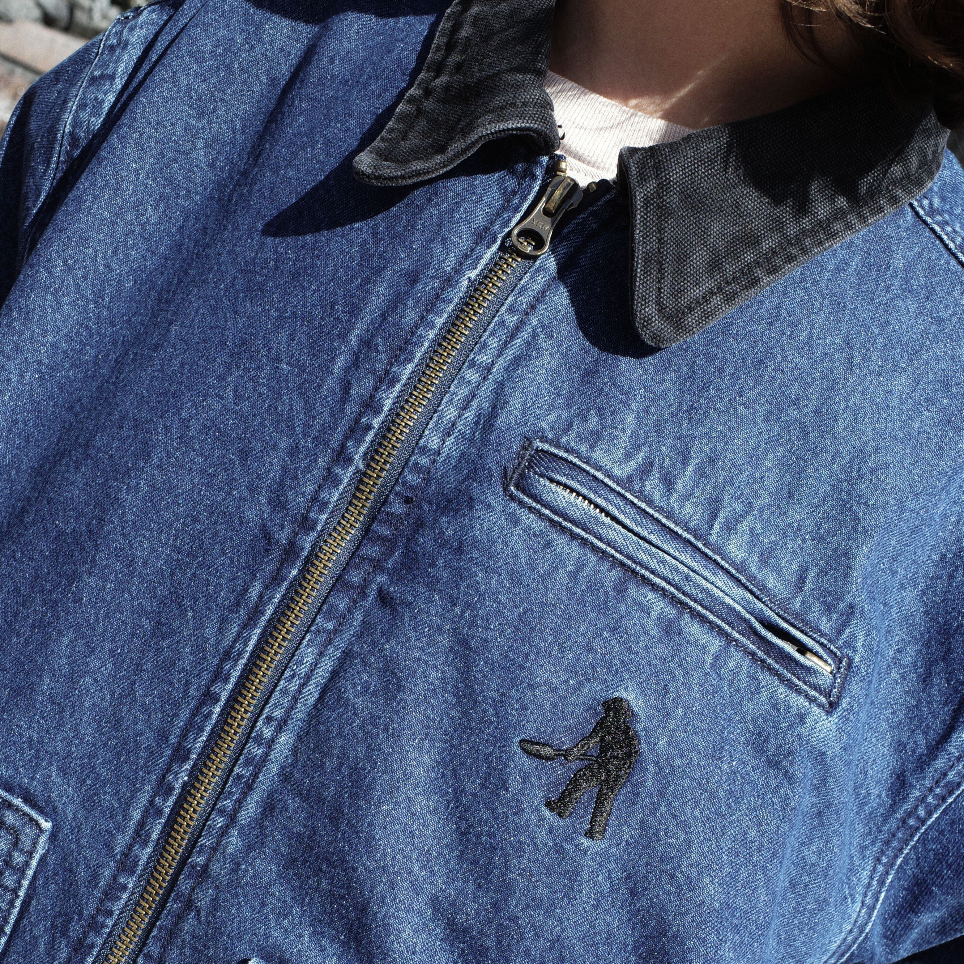 Pass~Port Solid Denim Packers Jacket - Dark Indigo