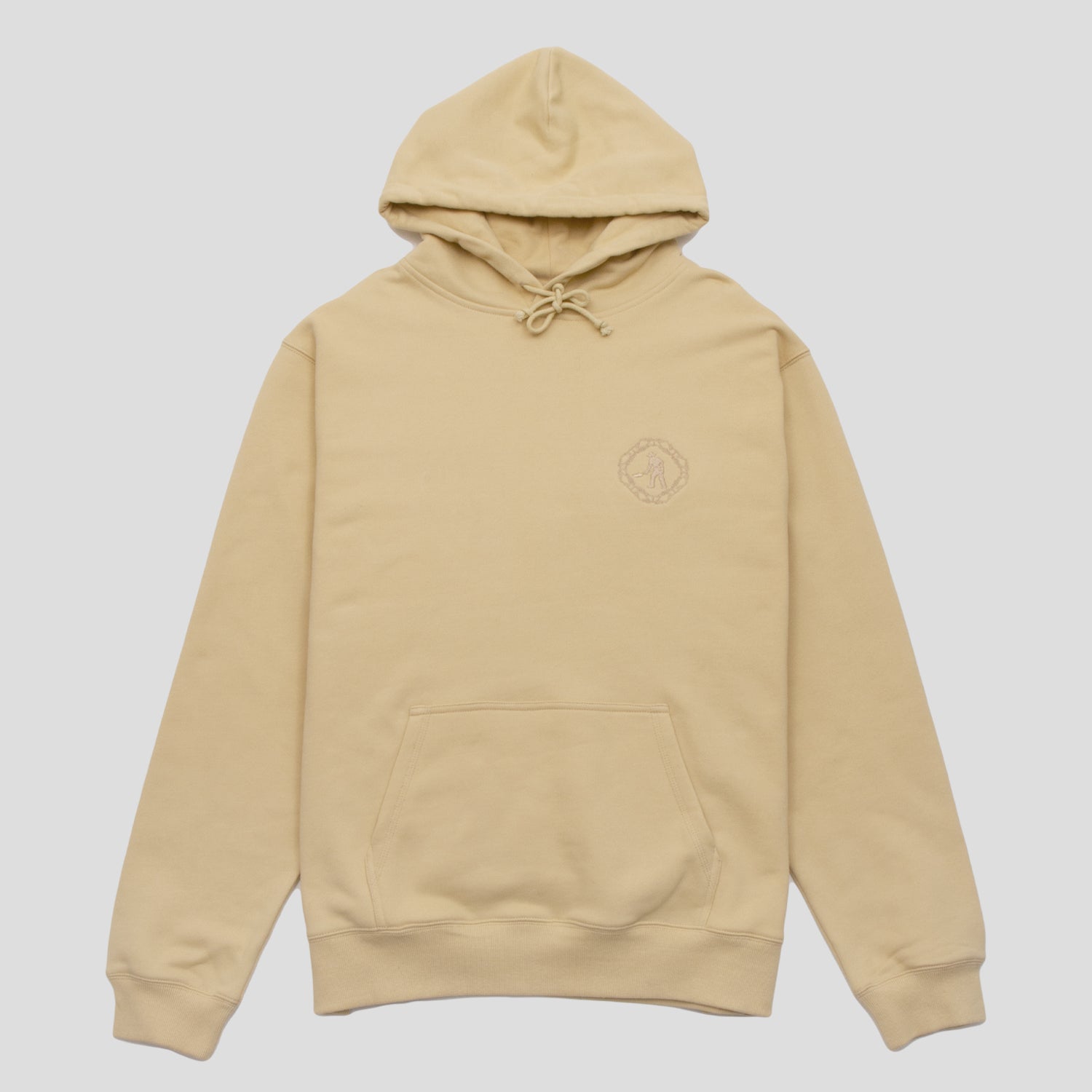 Pass~Port Organic Embroidery Hoodie - Sand