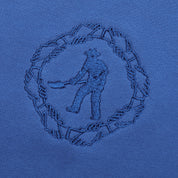 Pass~Port Organic Embroidery Hoodie - Royal Blue