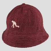 PASS~PORT "BOWLO" BUCKET HAT MAROON