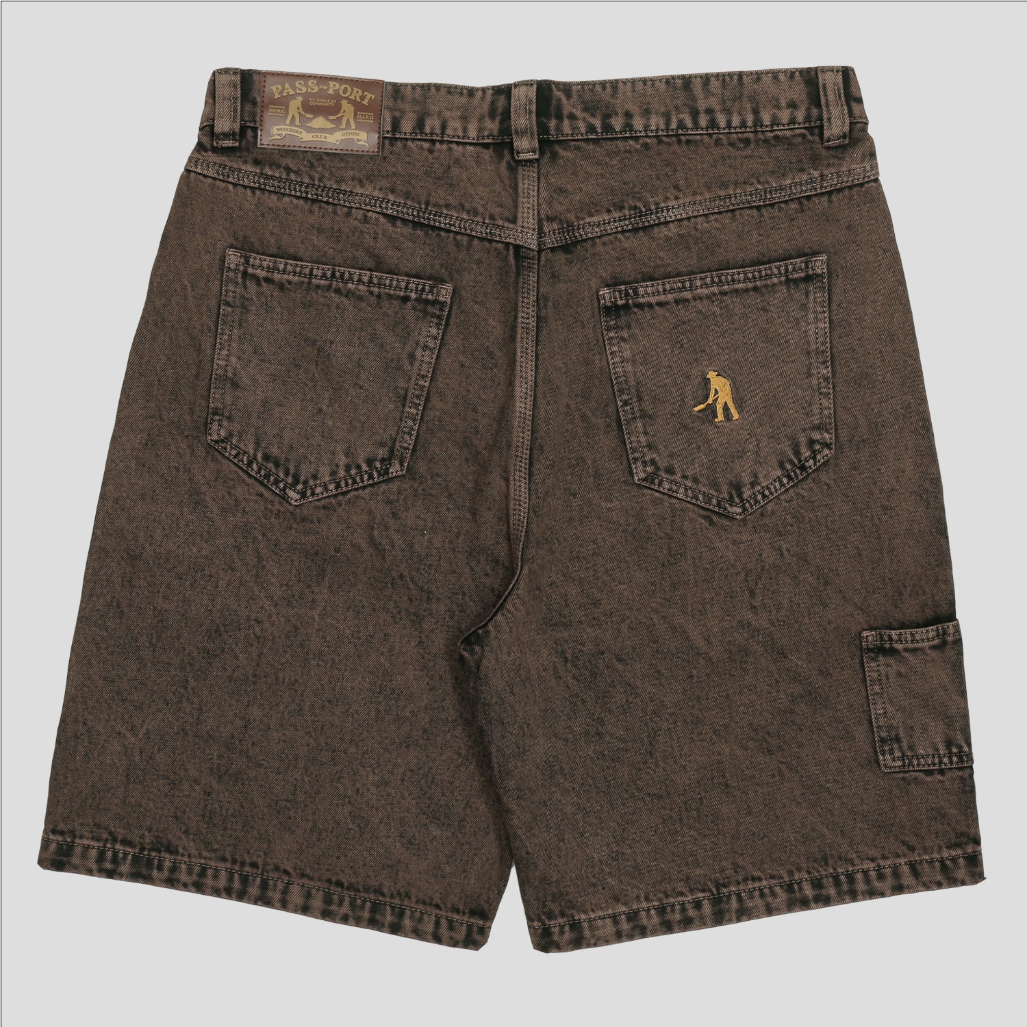Pass~Port Workers Club Short - Brown Over-Dye