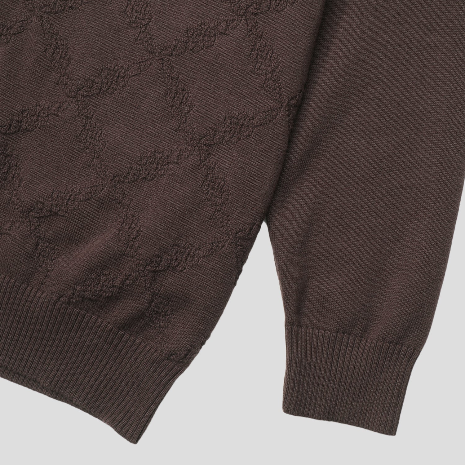Pass~Port Brasco Zip Long Sleeve Knit - Choc