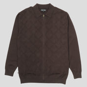 Pass~Port Brasco Zip Long Sleeve Knit - Choc