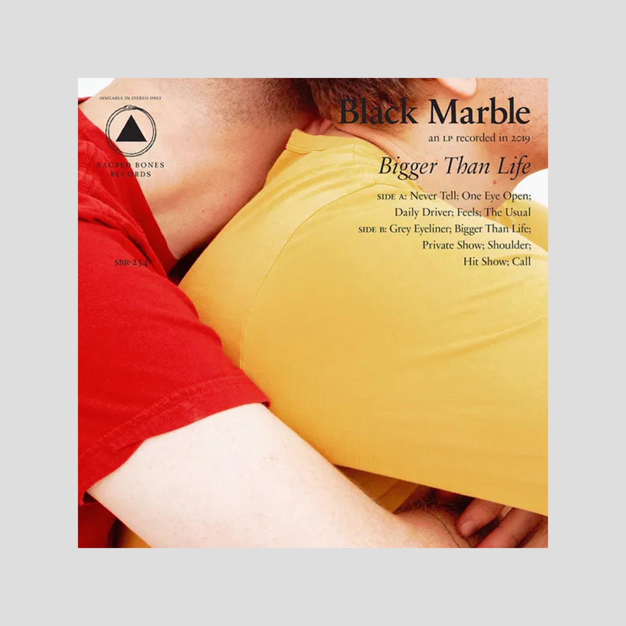 BLACK MARBLE "BIGGER THAN LIFE" LP