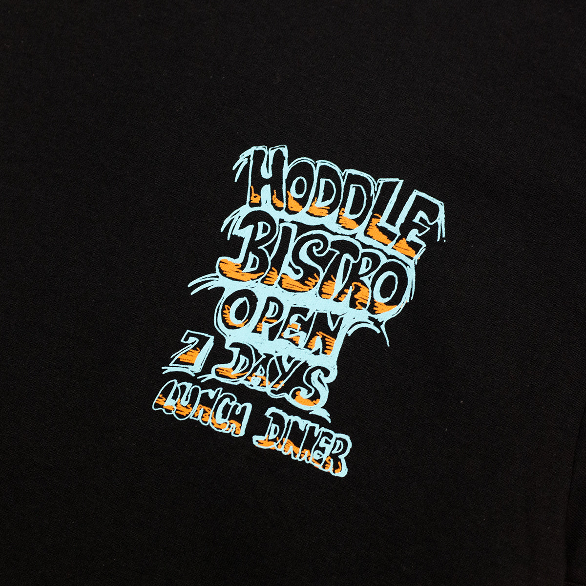 HODDLE "BISTRO" TEE BLACK