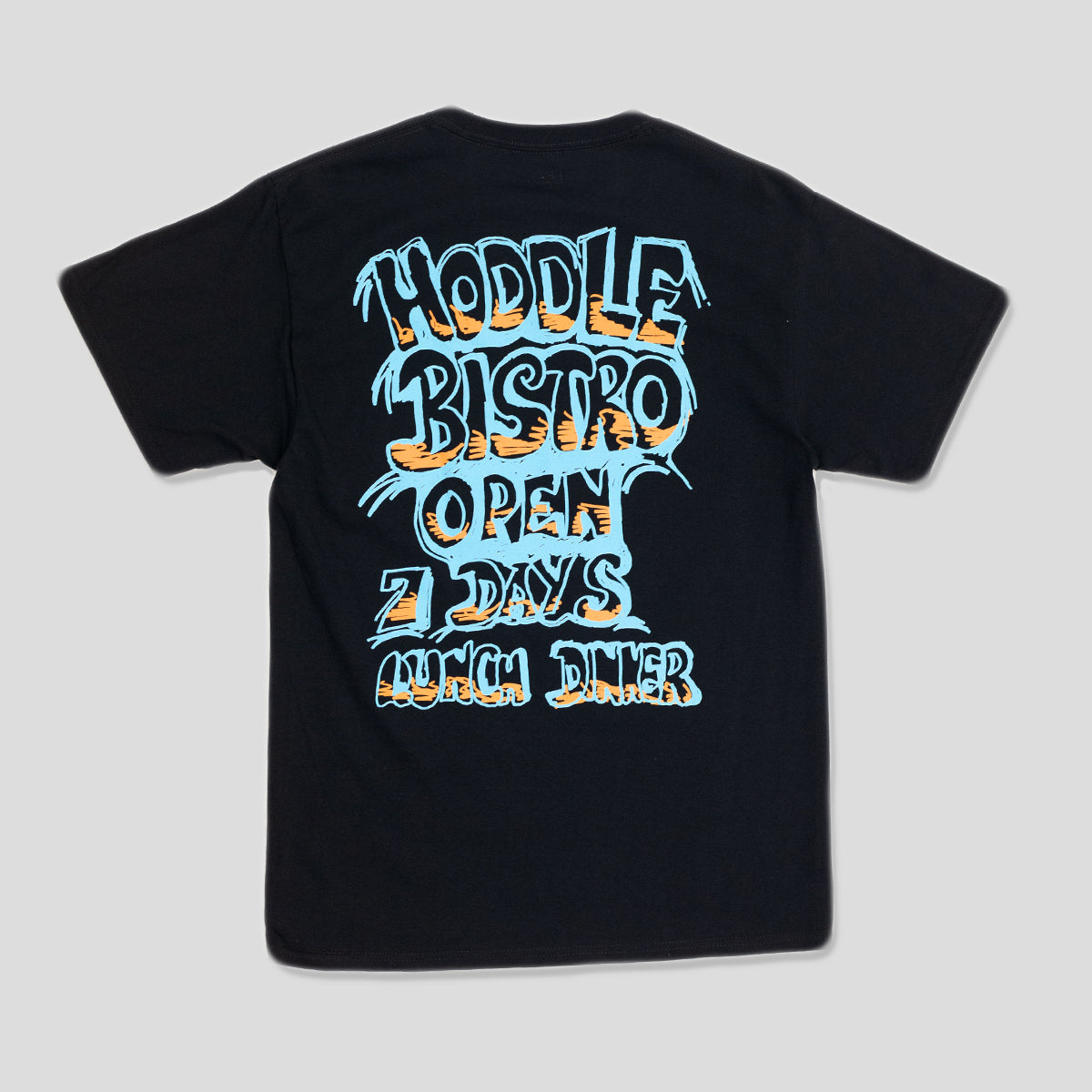 HODDLE "BISTRO" TEE BLACK