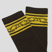 Pass~Port Store & Gallery Exclusive Inter~Solid Sox - Brown