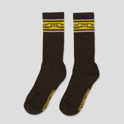 Pass~Port Store & Gallery Exclusive Inter~Solid Sox - Brown
