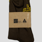 Pass~Port Store & Gallery Exclusive Inter~Solid Sox - Brown