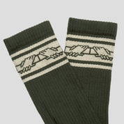 Pass~Port Store & Gallery Exclusive Inter~Solid Sox - Forest Green