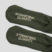 Pass~Port Store & Gallery Exclusive Inter~Solid Sox - Forest Green