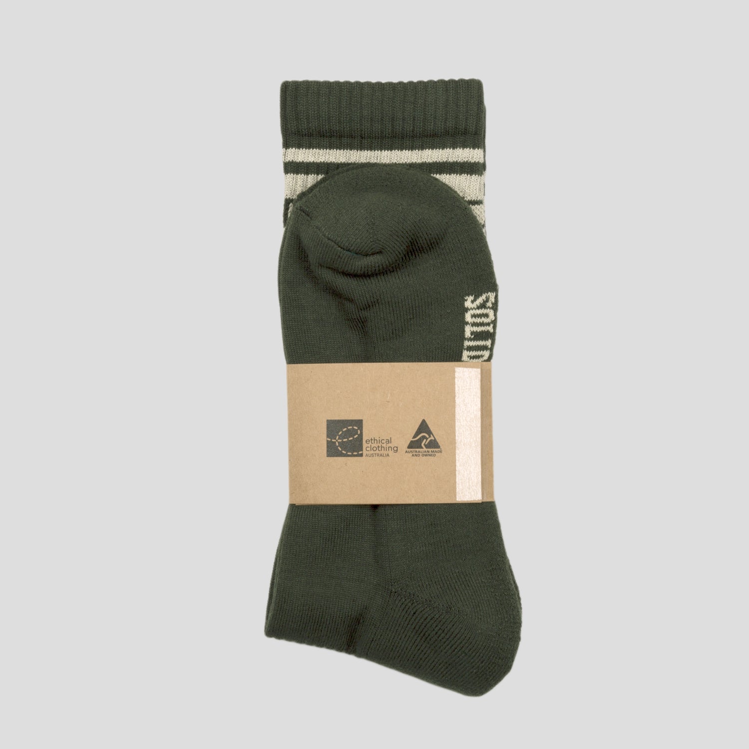 Pass~Port Store & Gallery Exclusive Inter~Solid Sox - Forest Green