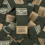 Pass~Port Store & Gallery Exclusive Inter~Solid Sox - Forest Green