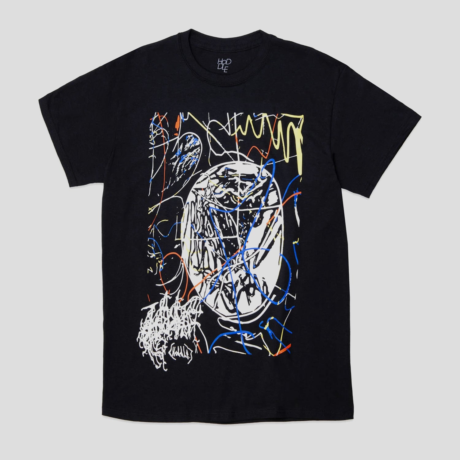 HODDLE "GLOBE" TEE BLACK