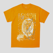 HODDLE "GLOBE" TEE ORANGE