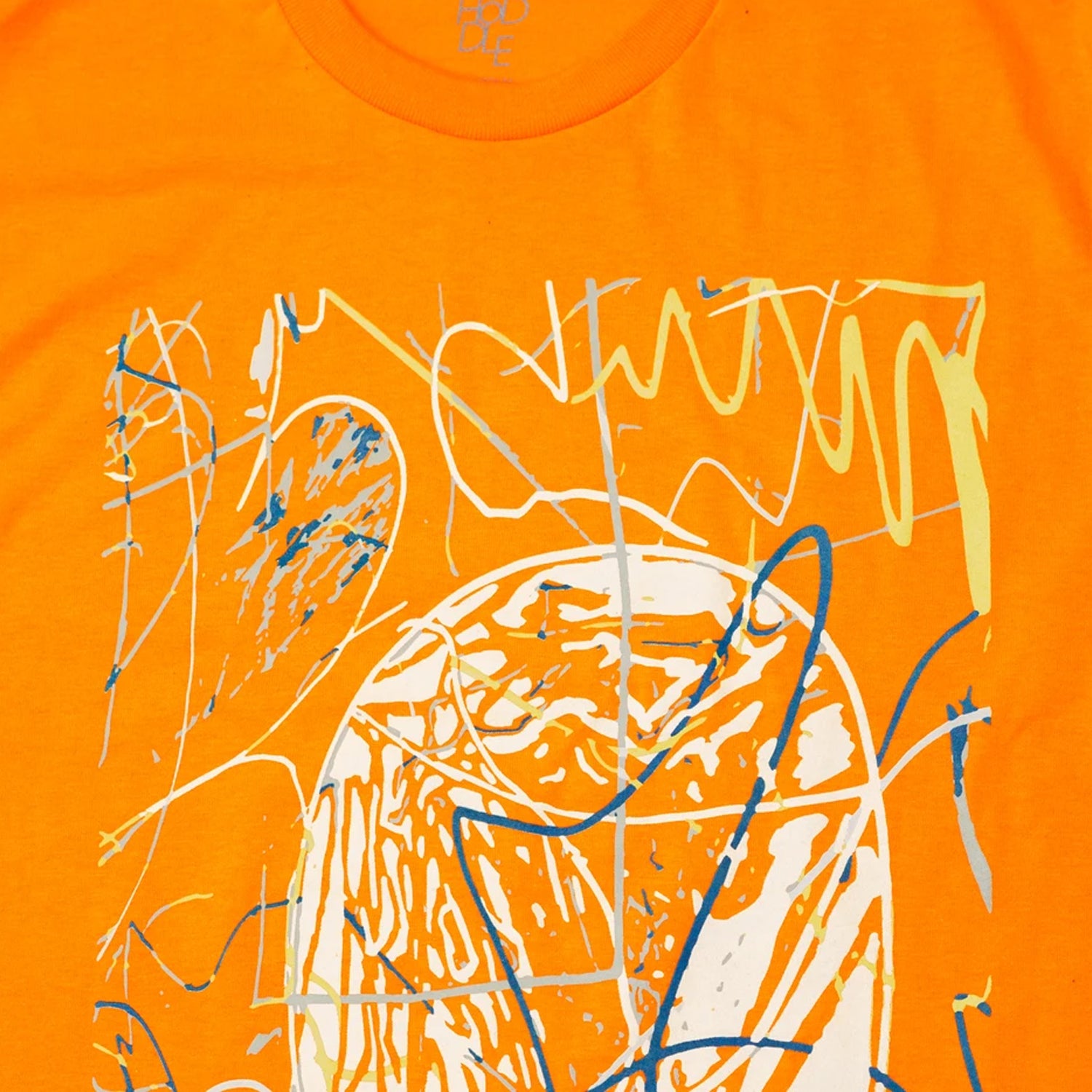 HODDLE "GLOBE" TEE ORANGE