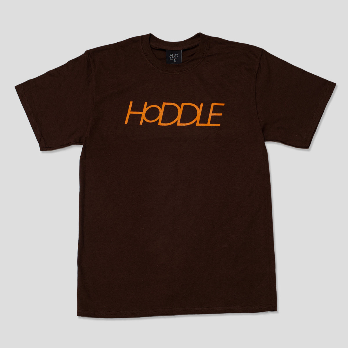HODDLE "LOGO" TEE BROWN/ORANGE