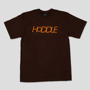 HODDLE "LOGO" TEE BROWN/ORANGE