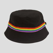 PASS~PORT "PRIDE" RIBBON CANVAS BUCKET CAP BLACK