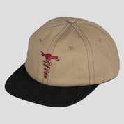 Pass~Port Corkscrew 5 Panel Cap - Sand / Black