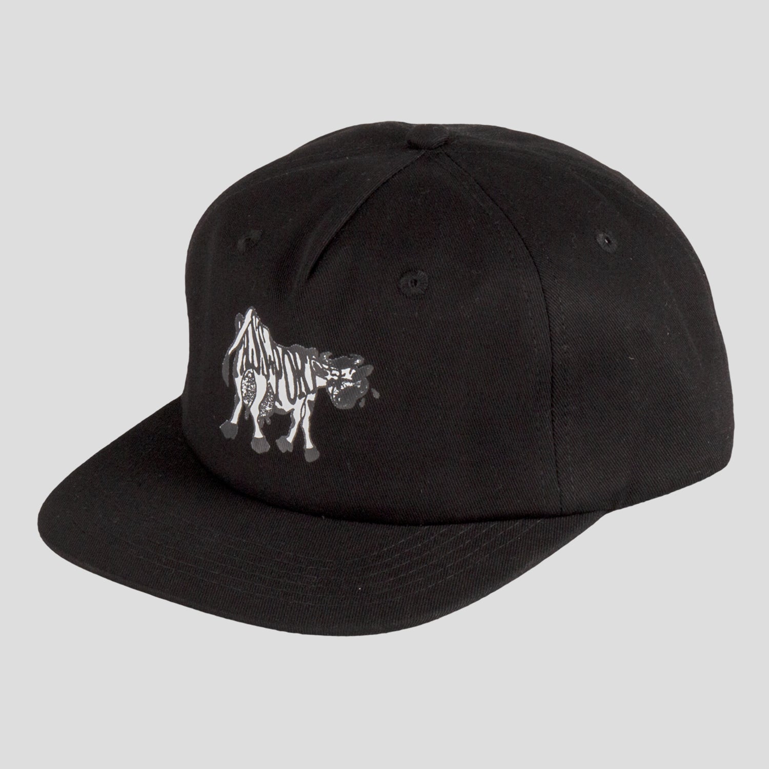 Pass~Port Crying Cow 5 Panel Cap - Black